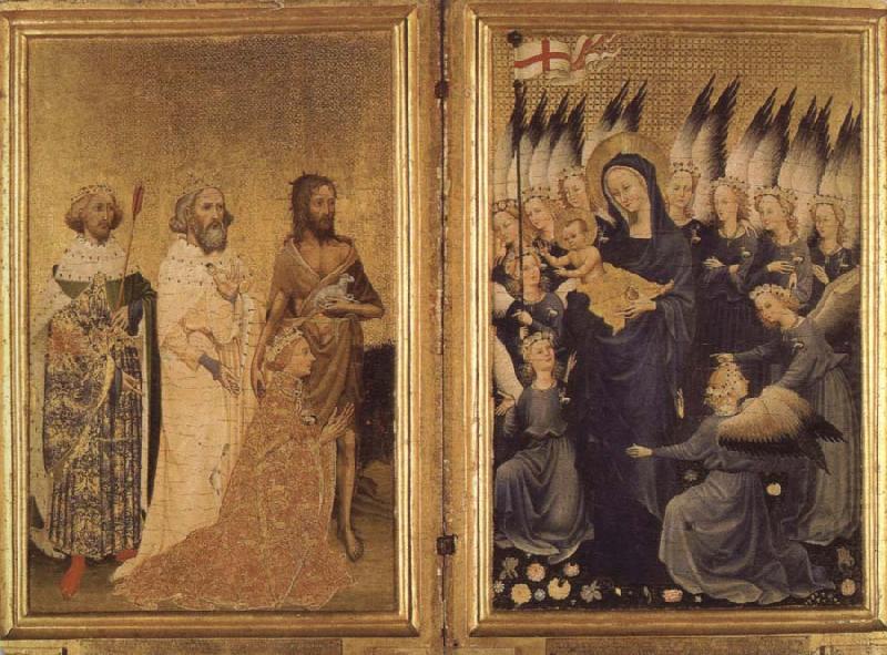 the wilton diptych, unknow artist